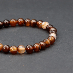 Pulsera de Piedra Ágata Natural y Elegante
